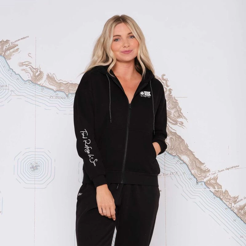 SALTY CREW Women's Alpha Fleece Full-Zip Hoodie 1 SALTY CREW Women's Alpha Fleece Full-Zip Hoodie