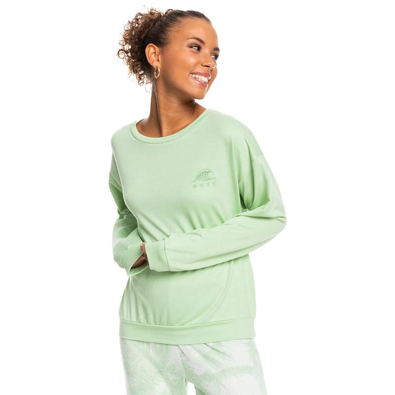 ROXY Women's Surfing By Moonlight Fleece Sweater 1 ROXY Women's Surfing By Moonlight Fleece Sweater