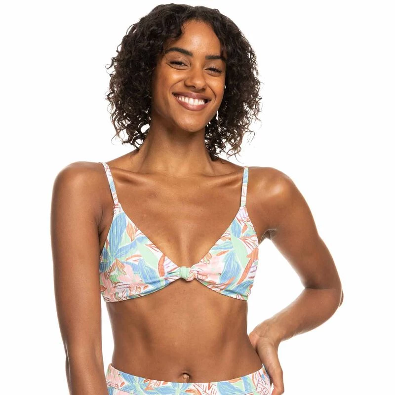 Women's Roxy Love The Surf Knot Triangle Bikini Top 1 Women's Roxy Love The Surf Knot Triangle Bikini Top